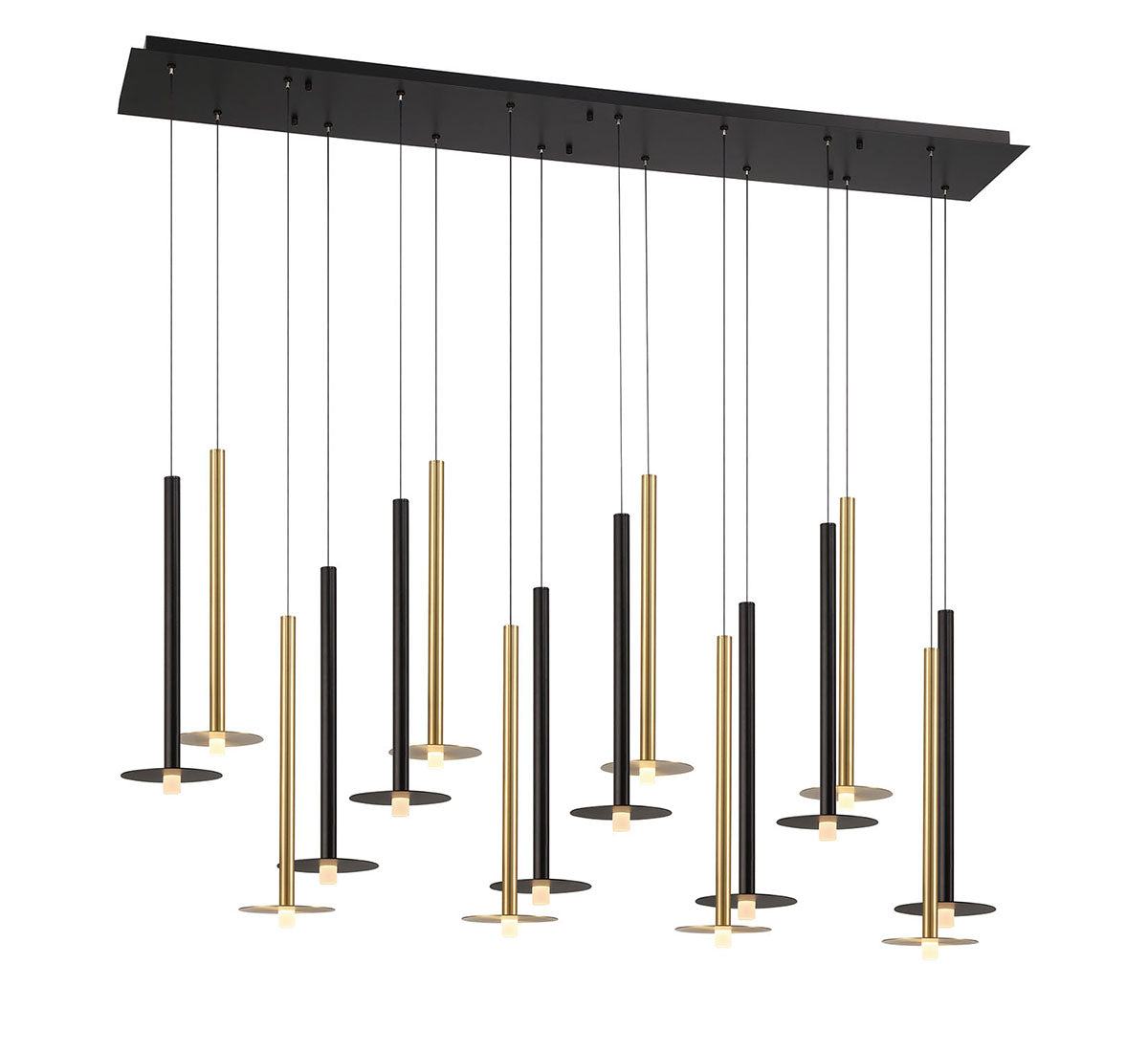 Piatto 16 Light Linear LED Chandelier