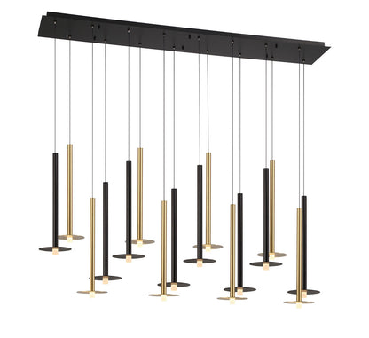 Piatto 16 Light Linear LED Chandelier