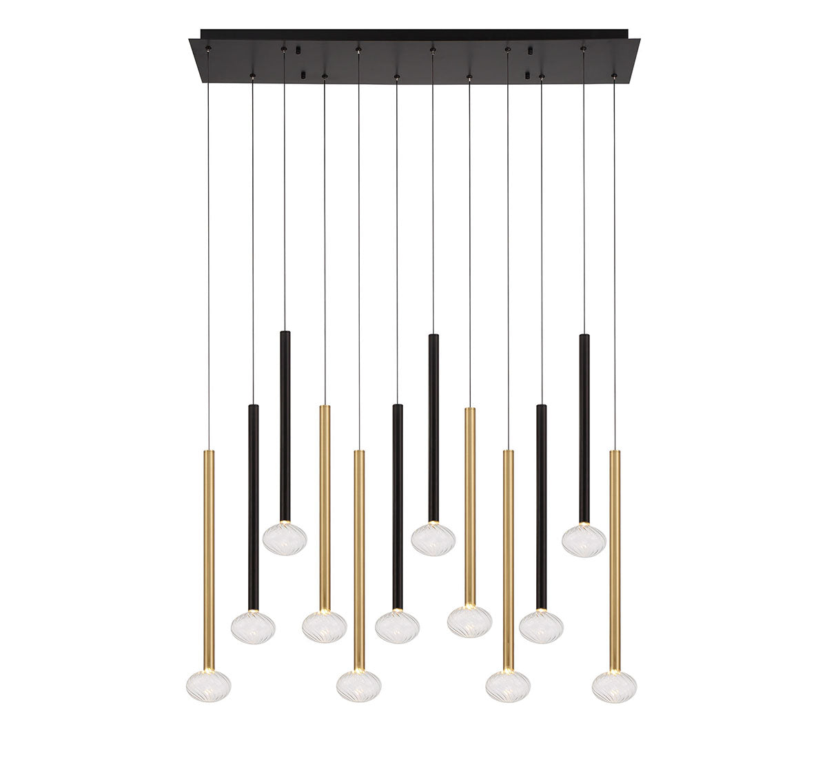 Soffio 12 Light Linear LED Chandelier