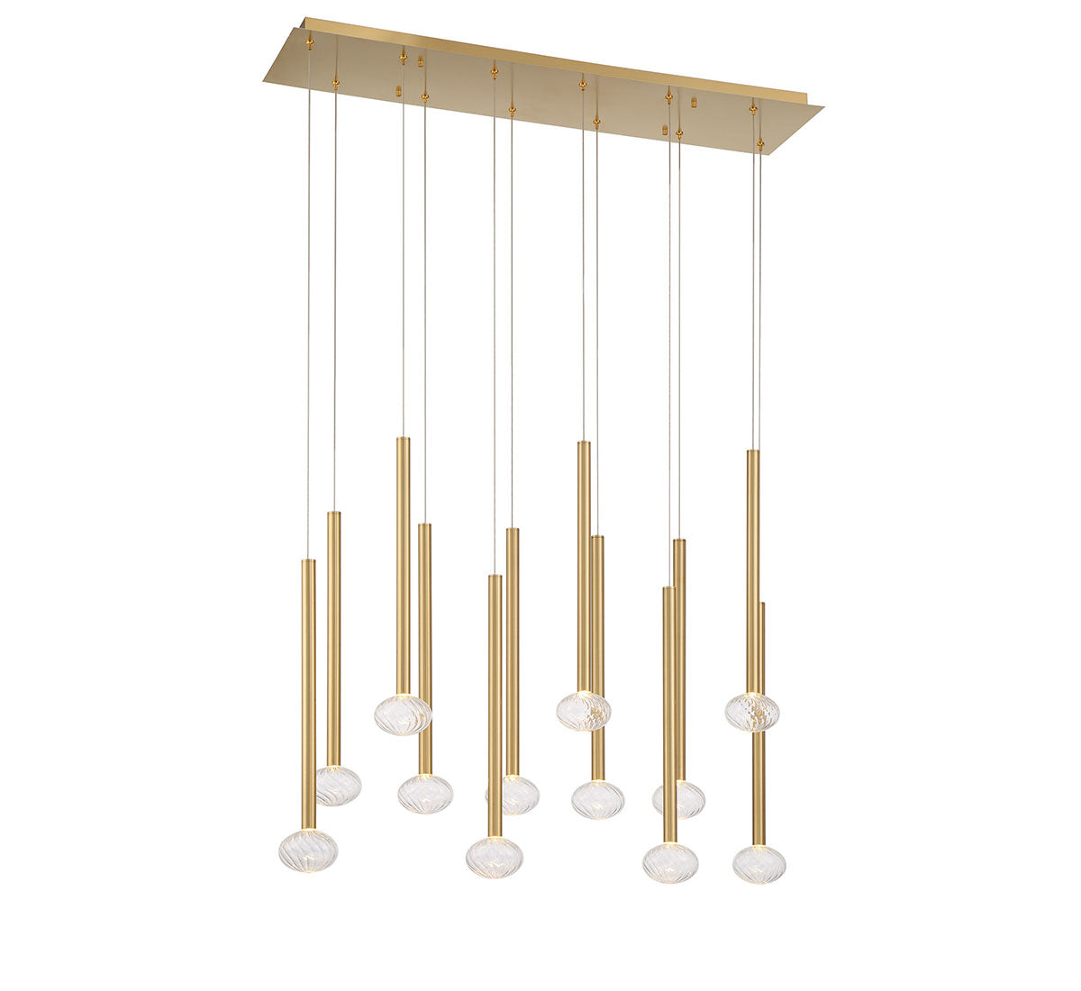 Soffio 12 Light Linear LED Chandelier