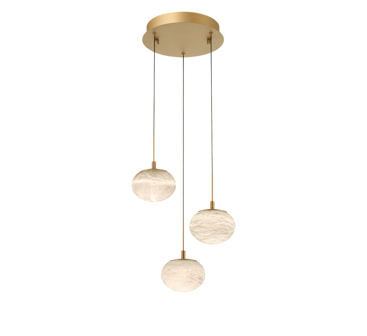 Calcolo 3 Light Round LED Pendant