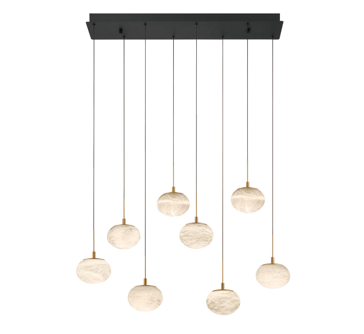 Calcolo 8 Light Rectangular LED Chandelier
