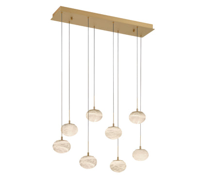 Calcolo 8 Light Rectangular LED Chandelier