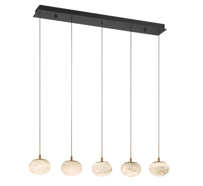 Calcolo 5 Light Linear LED Chandelier