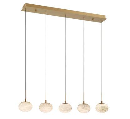 Calcolo 5 Light Linear LED Chandelier