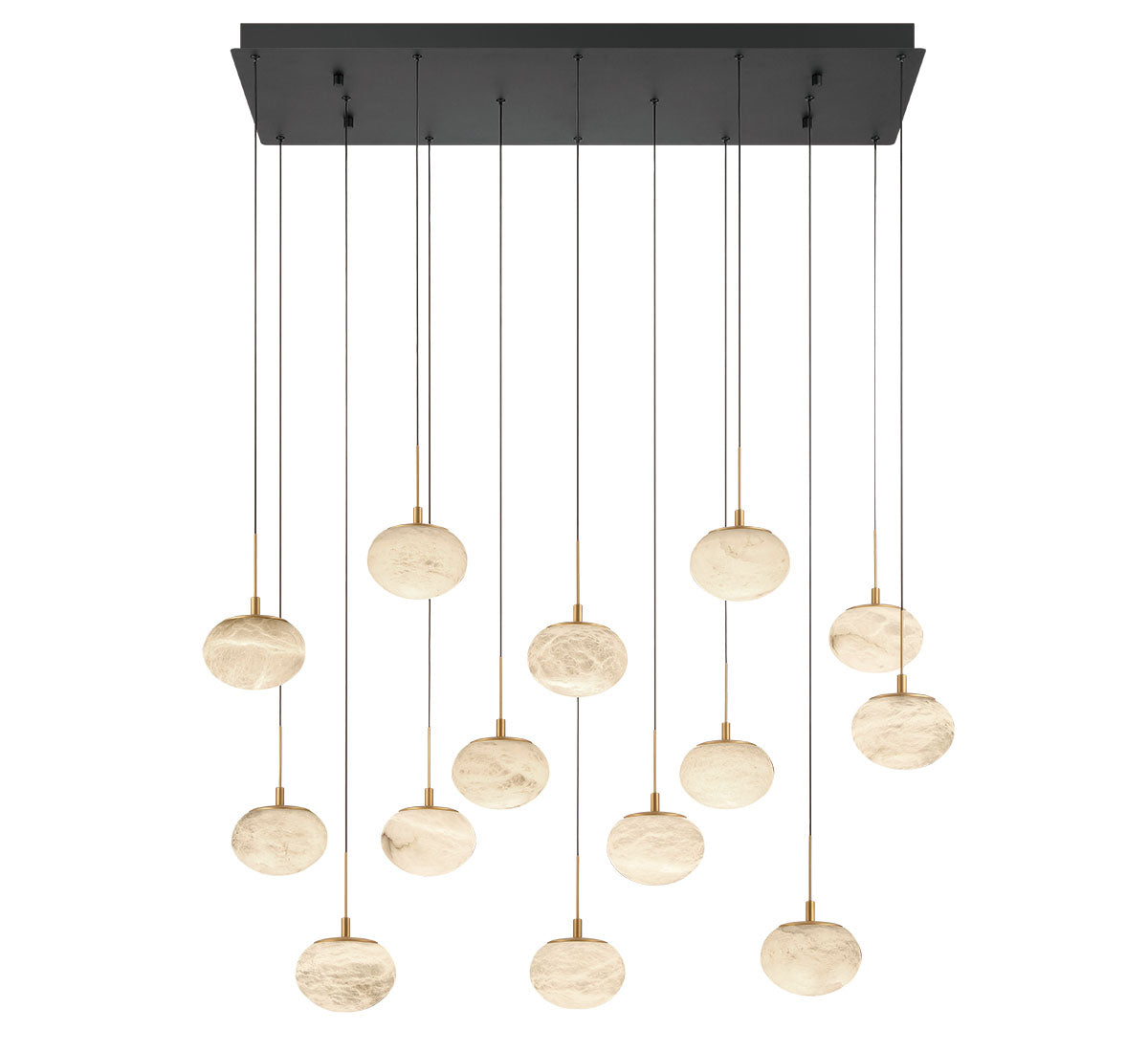 Calcolo 14 Light Rectangular LED Chandelier