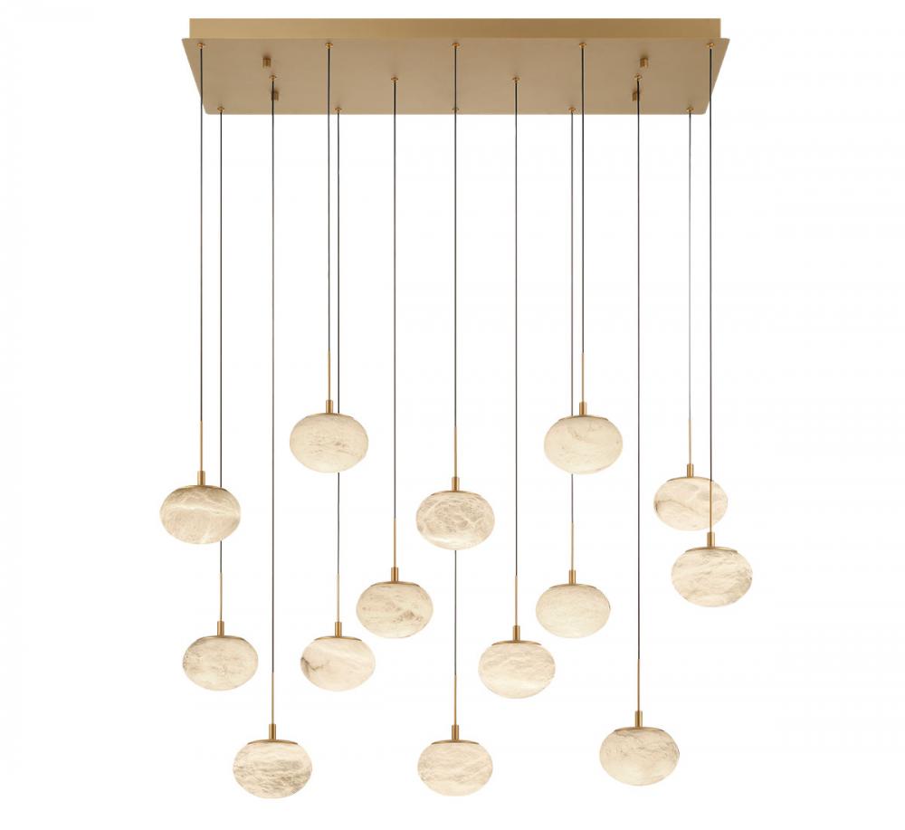 Calcolo Rectangular LED Chandelier