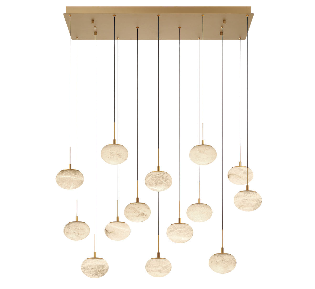 Calcolo 14 Light Rectangular LED Chandelier