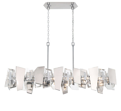 Castellana 6 Light Linear Chandelier