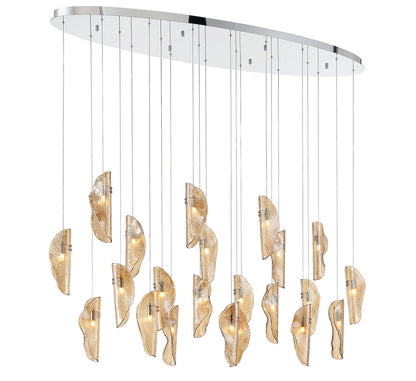 Sorrento 22 Light Oval LED Chandelier