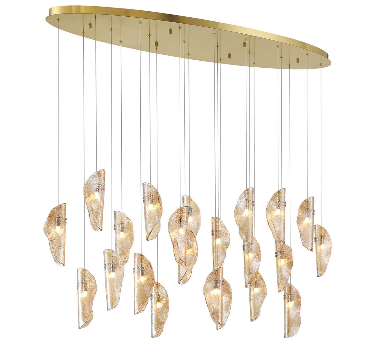 Sorrento 22 Light Oval LED Chandelier