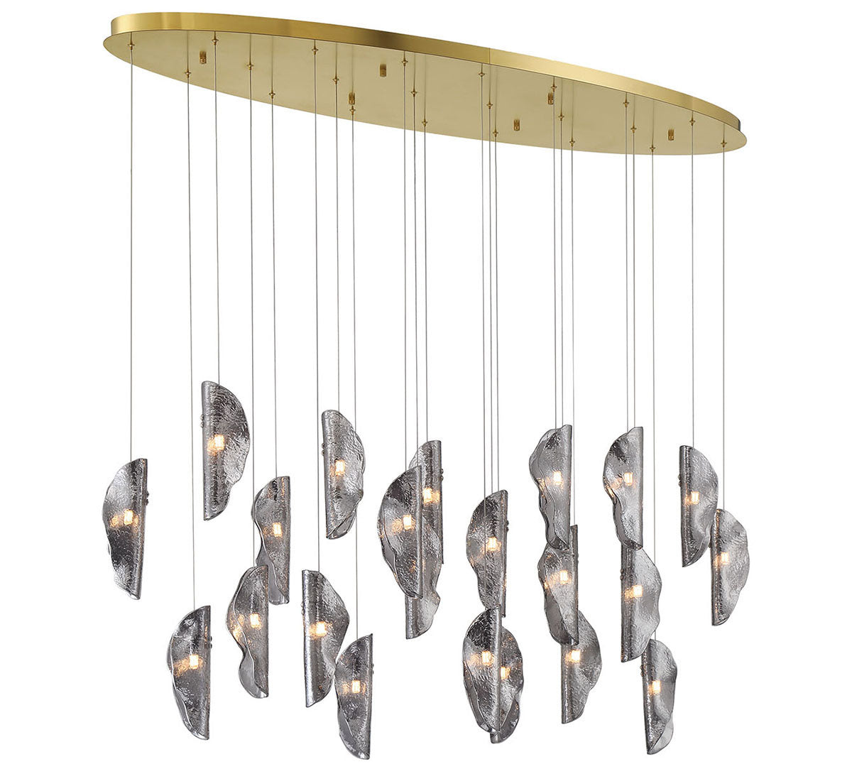 Sorrento 22 Light Oval LED Chandelier