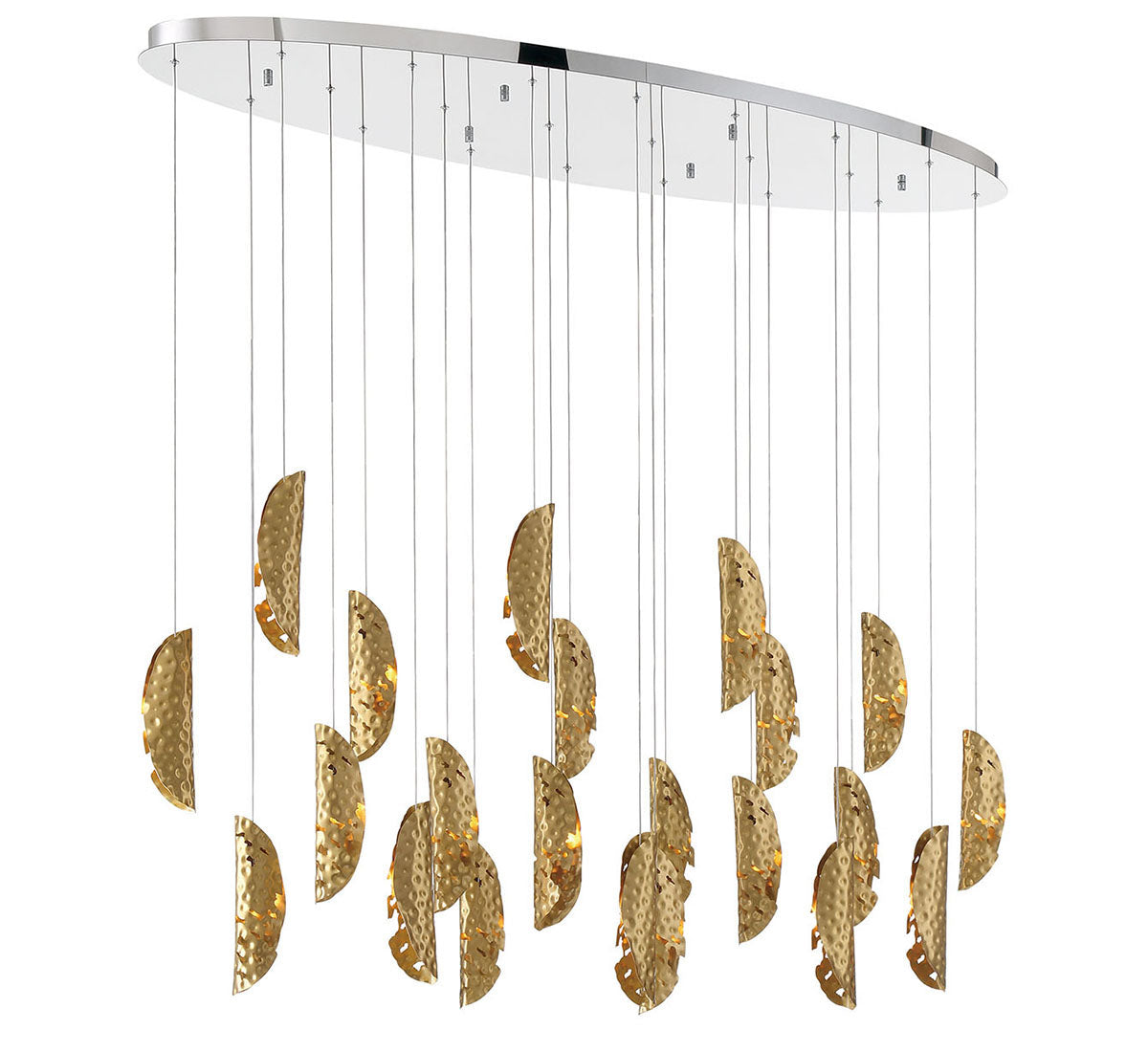 Sorrento 22 Light Oval LED Chandelier