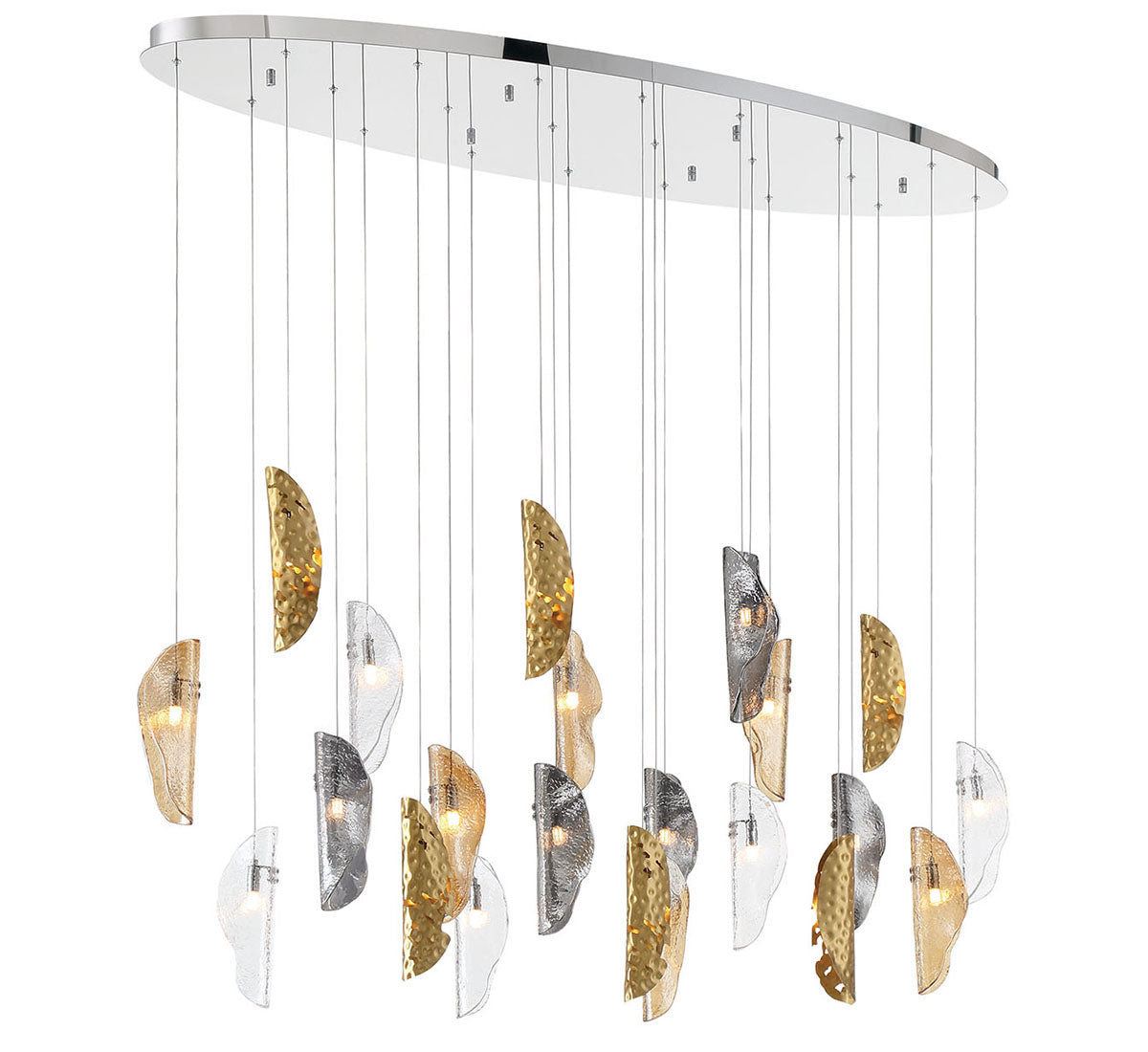 Sorrento 22 Light Oval LED Chandelier