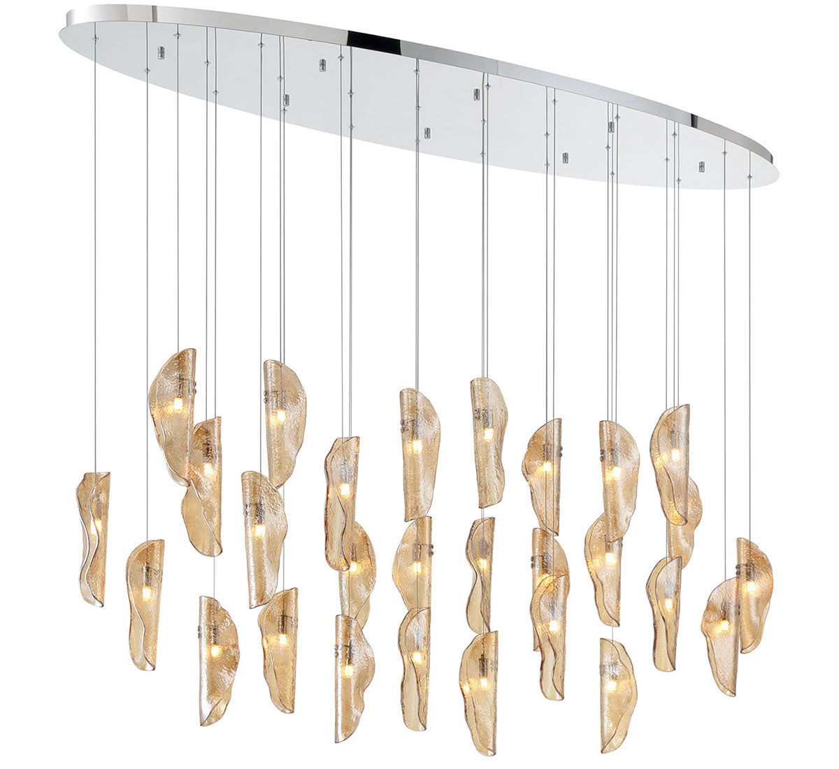 Sorrento 28 Light Oval LED Chandelier