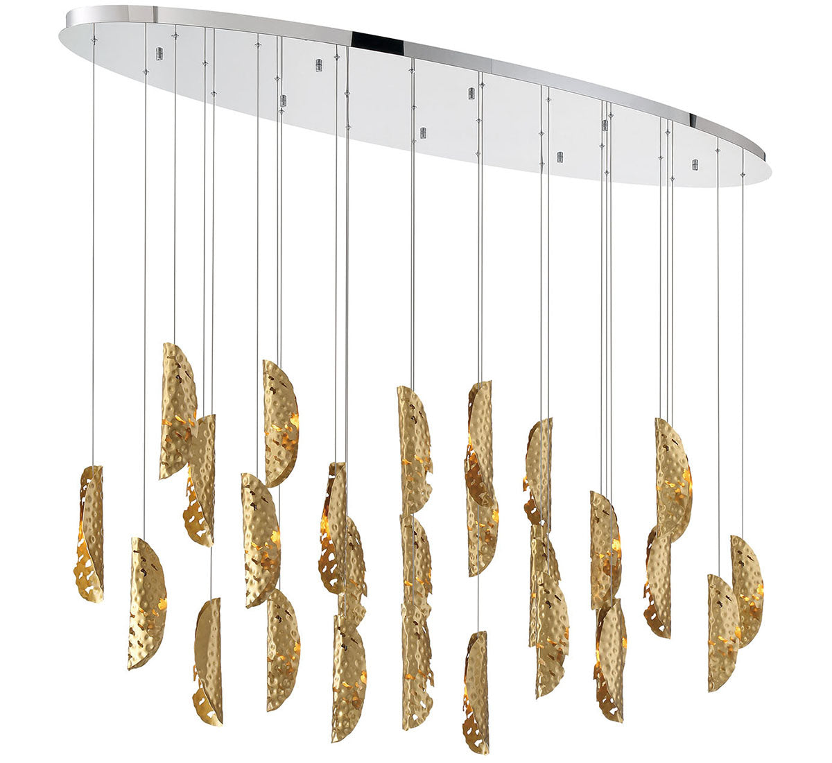 Sorrento 28 Light Oval LED Chandelier