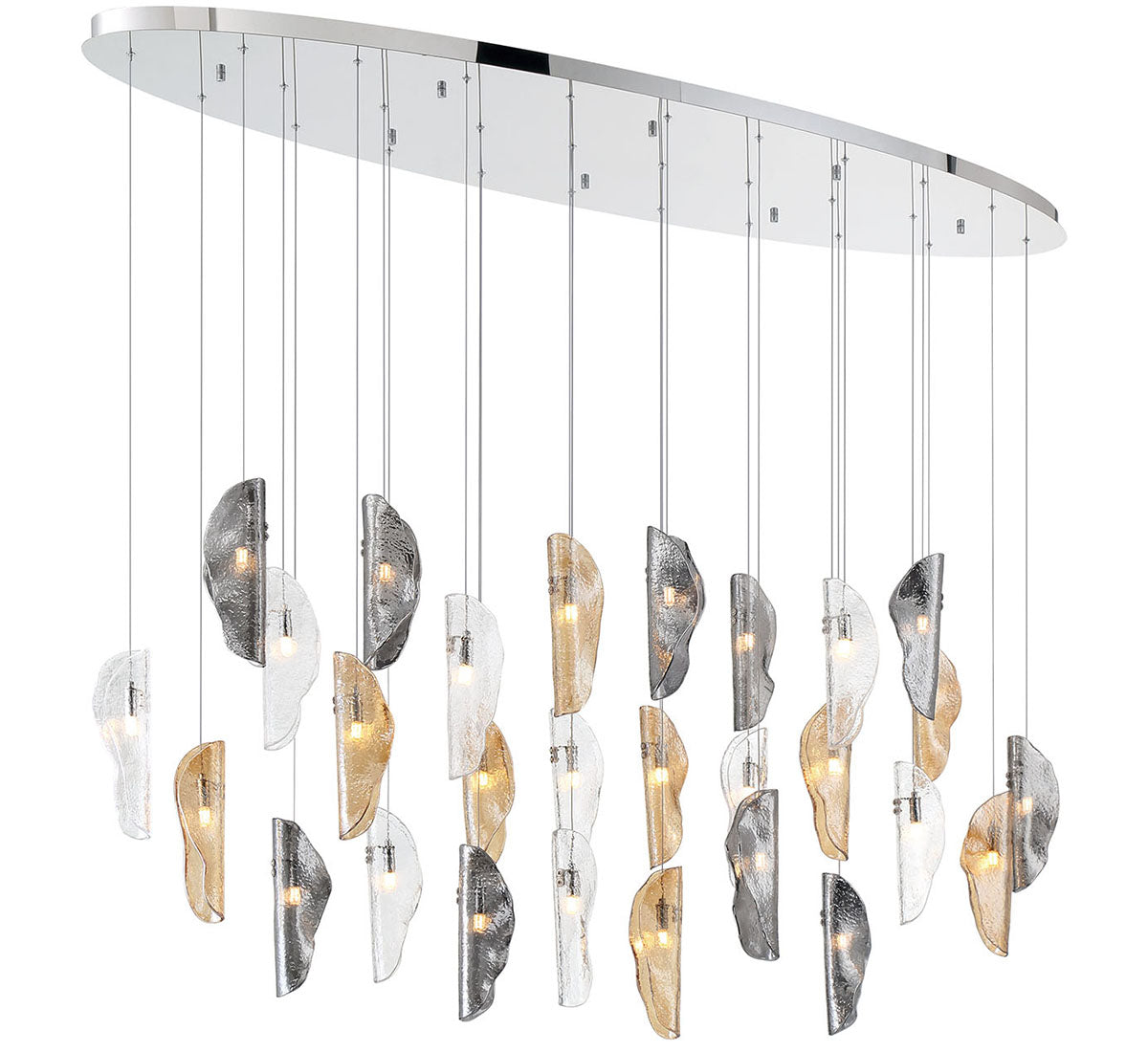 Sorrento 28 Light Oval LED Chandelier