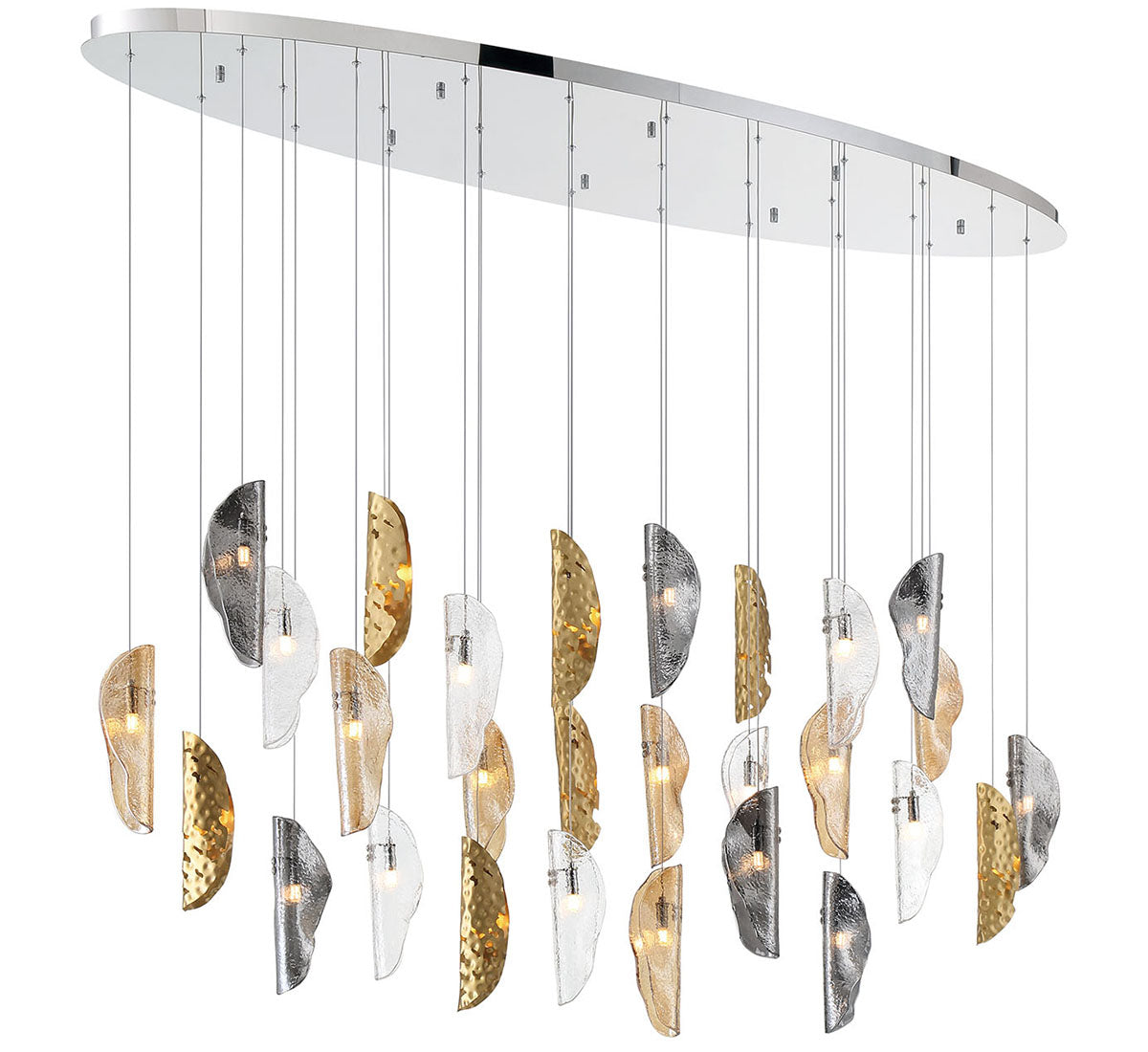 Sorrento 28 Light Oval LED Chandelier