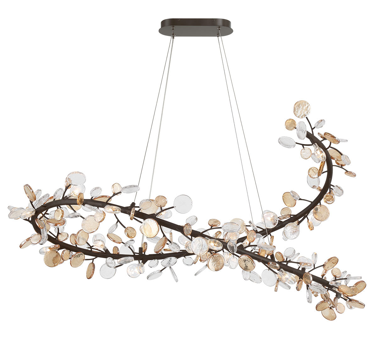 Pisa 17 Light Oval LED Chandelier