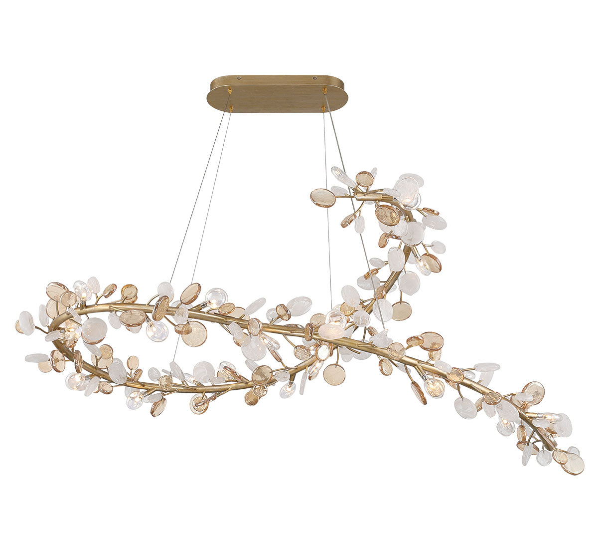 Pisa 22 Light Ovalval LED Chandelier