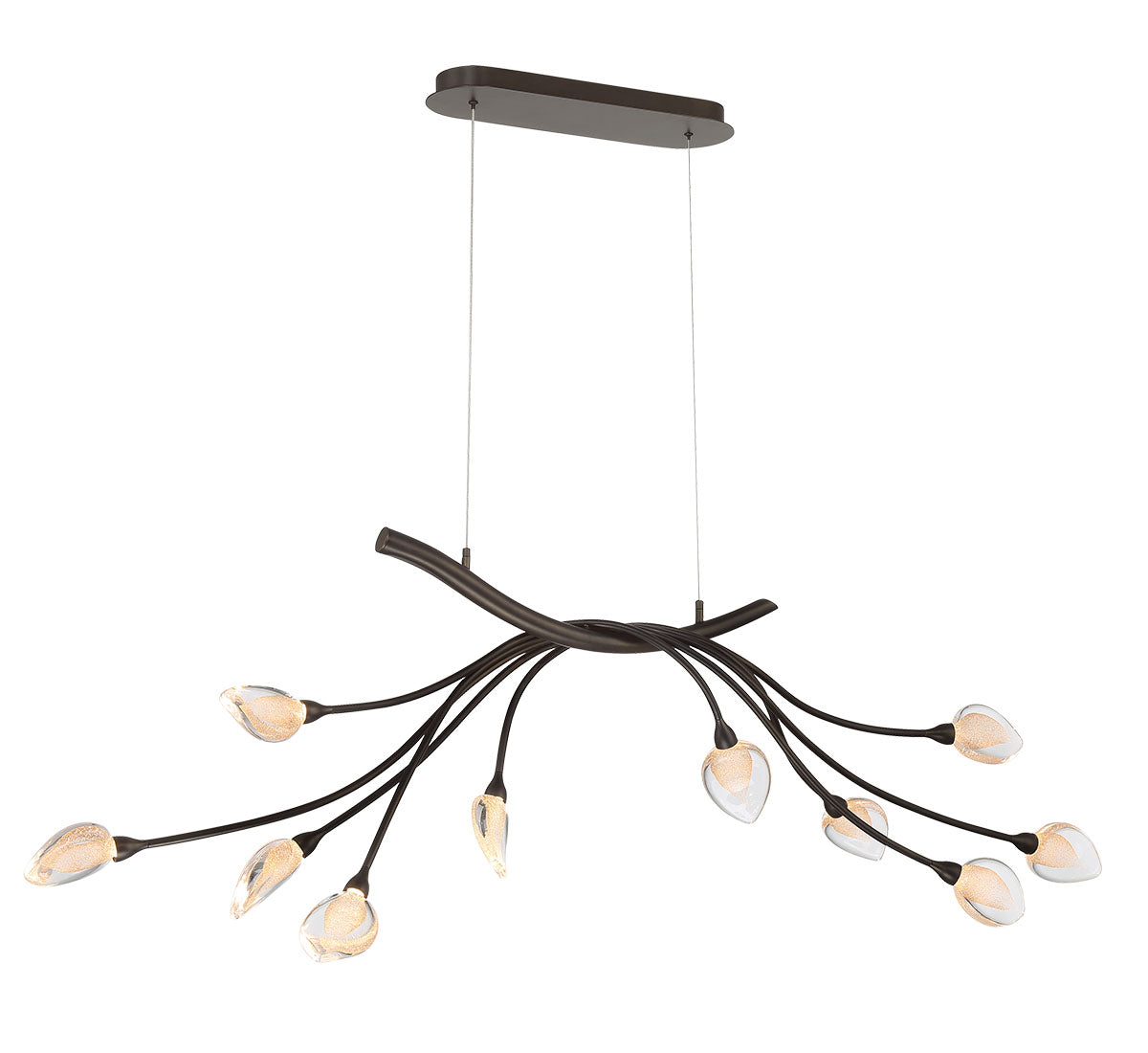 Modena 10 Light Oval LED Chandelier
