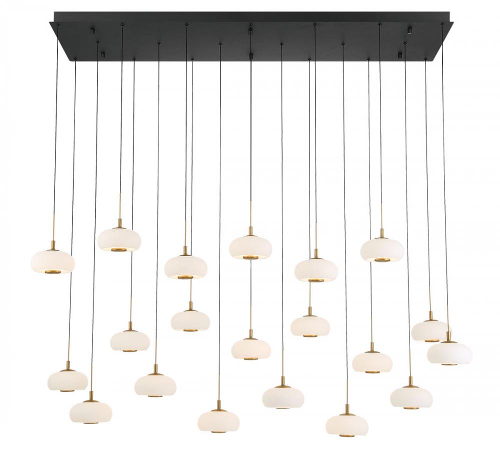 Adelfia Rectangular LED Chandelier
