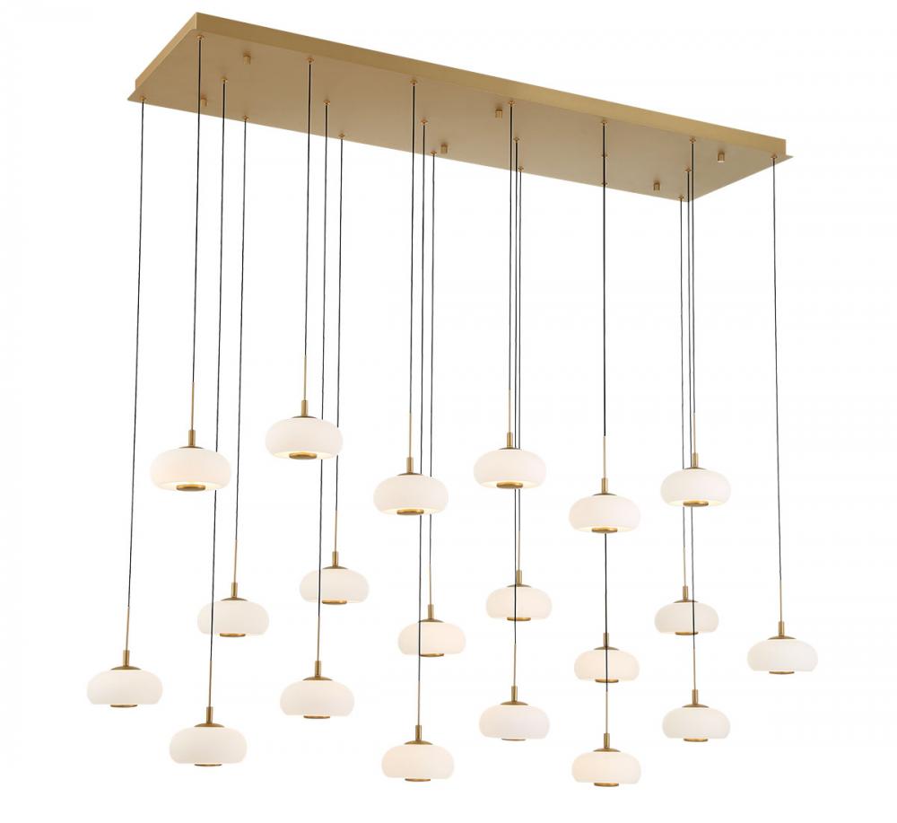Adelfia Rectangular LED Chandelier