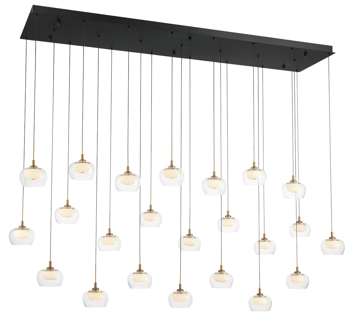 Manarola 23 Light Rectangular LED Chandelier