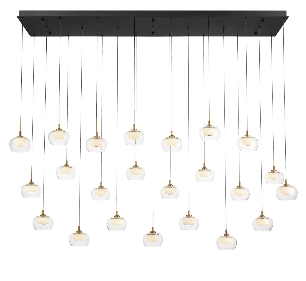 Manarola 23 Light Rectangular LED Chandelier