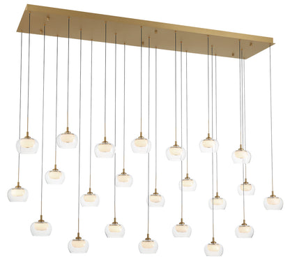 Manarola 23 Light Rectangular LED Chandelier