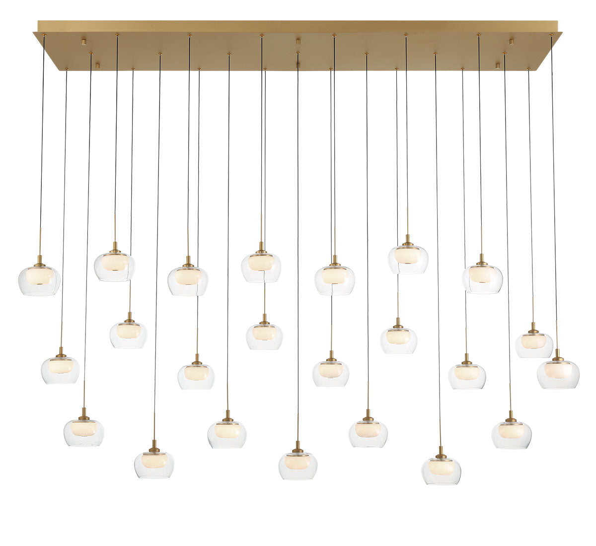 Manarola 23 Light Rectangular LED Chandelier