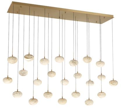Calcolo 23 Light Rectangular LED Chandelier