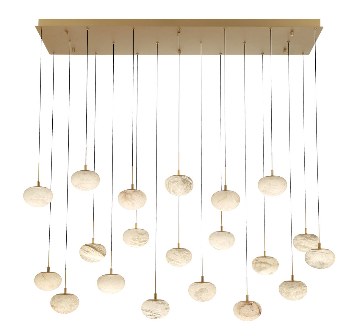 Calcolo 20 Light Rectangular LED Chandelier