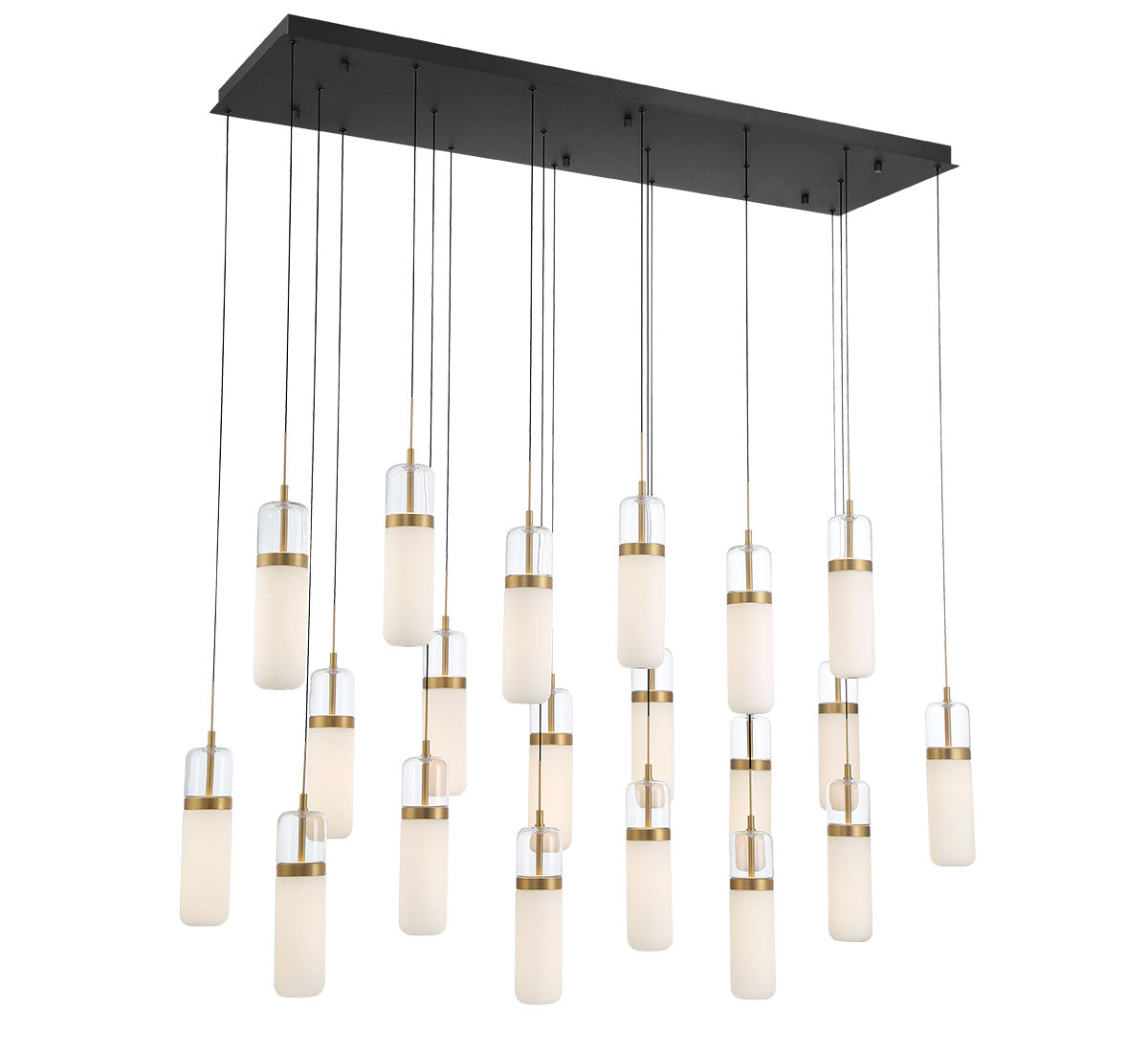 Verona 20 Light Rectangular LED Pendant
