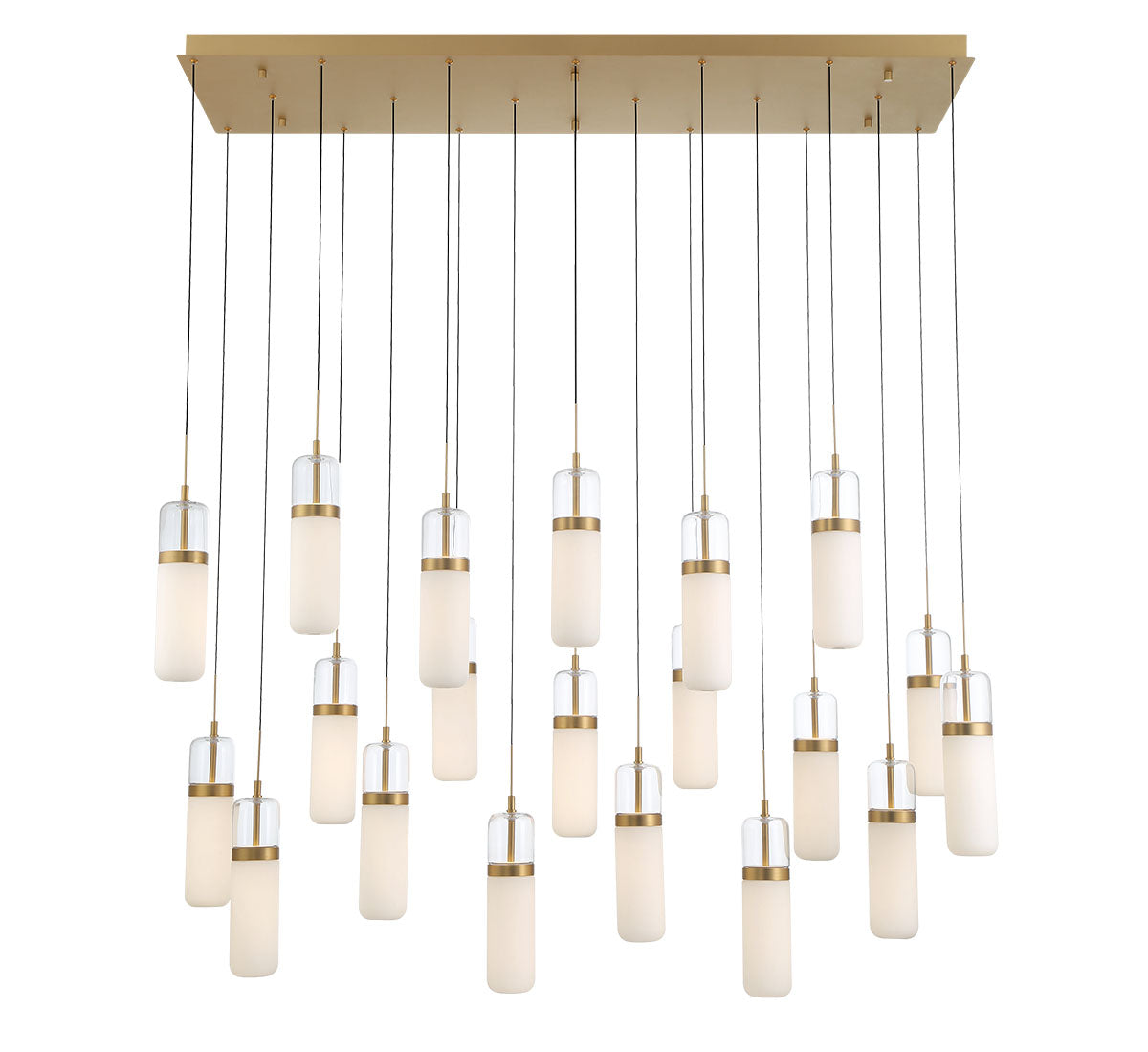 Verona 20 Light Rectangular LED Chandelier
