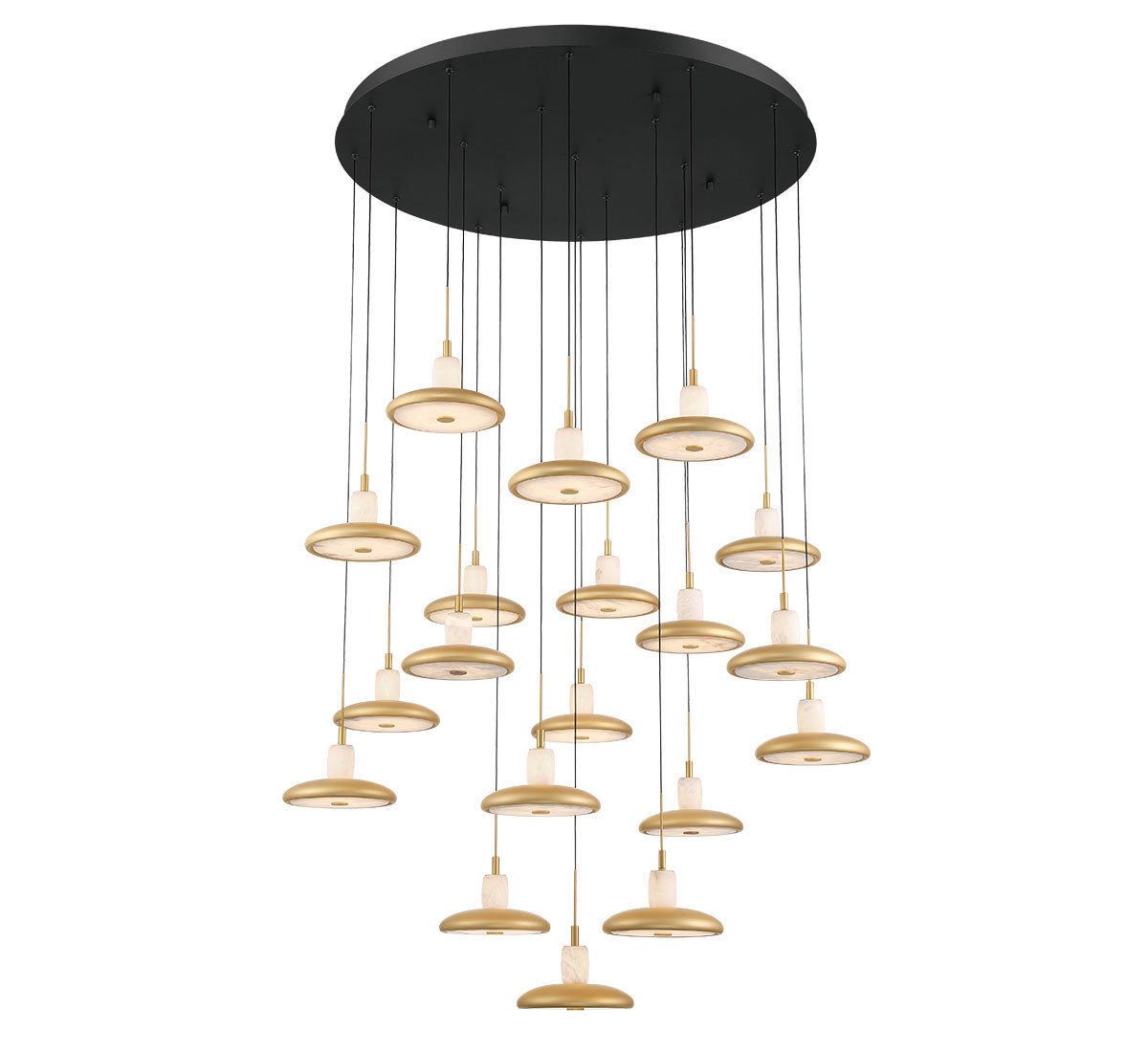 Mantova 19 Light Round LED Chandelier