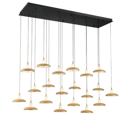 Mantova 20 Light Rectangular LED Chandelier