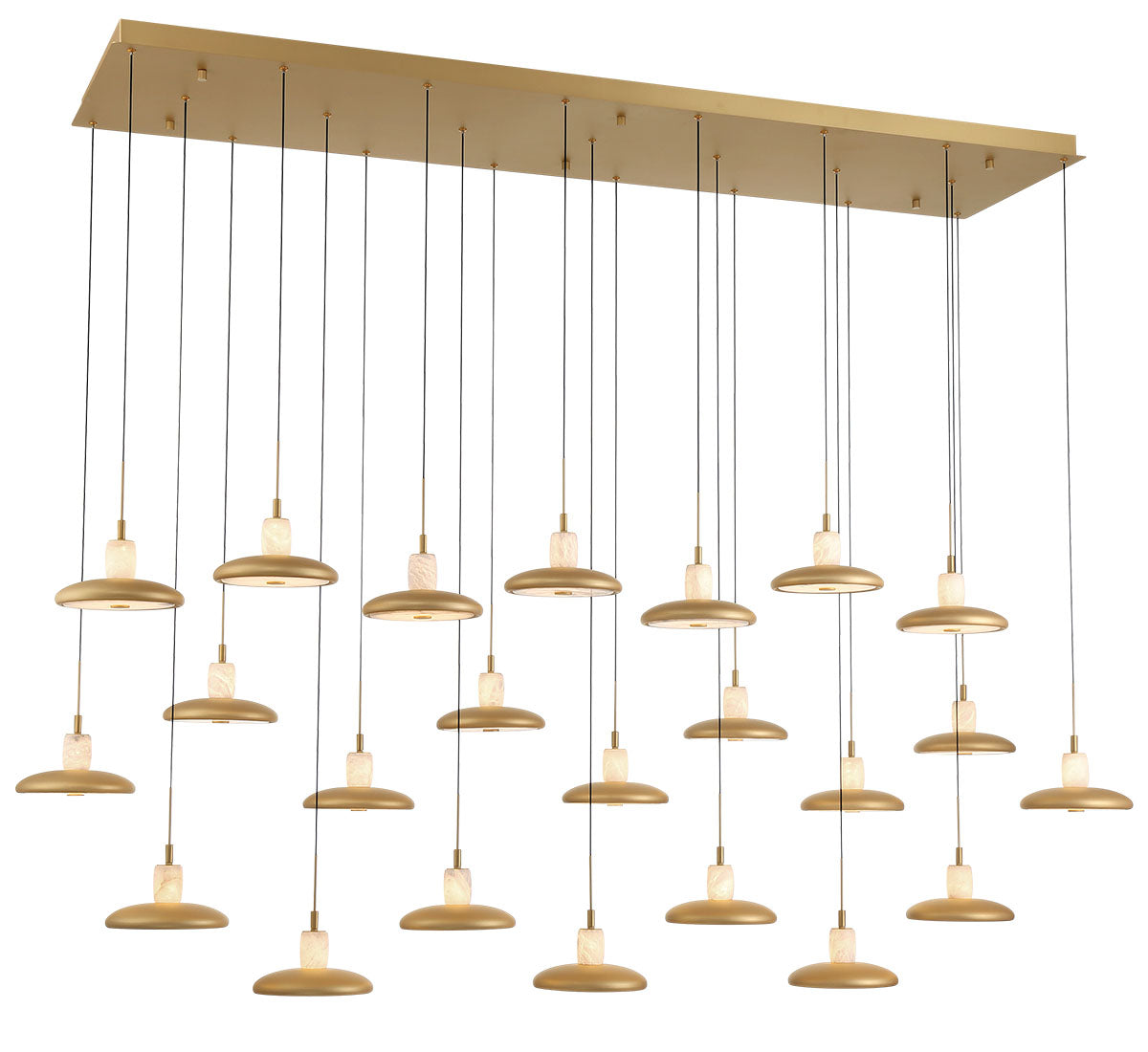 Mantova 23 Light Rectangular LED Chandelier