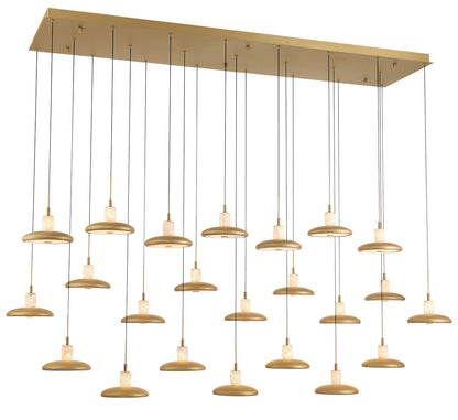 Mantova 23 Light Rectangular LED Chandelier