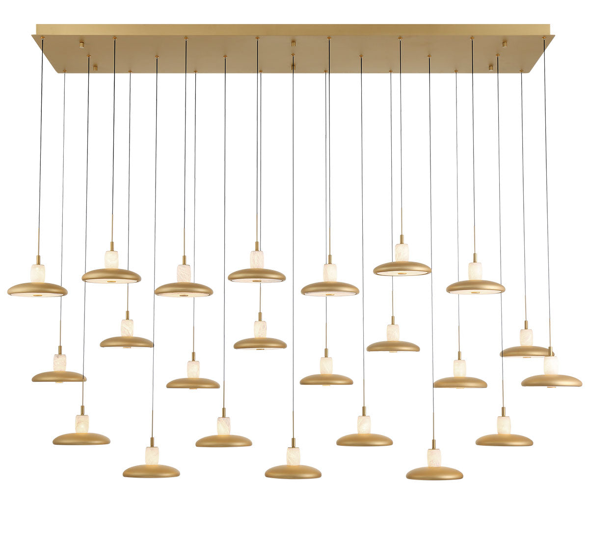 Mantova 23 Light Rectangular LED Chandelier