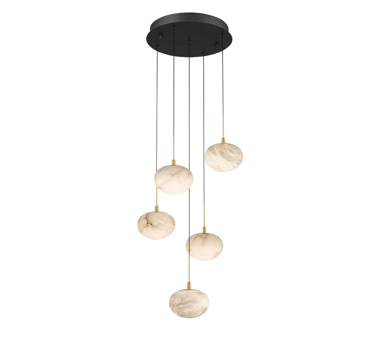 Calcolo 5 Light Round LED Chandelier