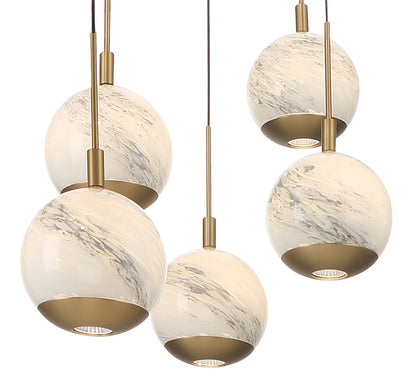 Baveno 5 Light Round LED Chandelier