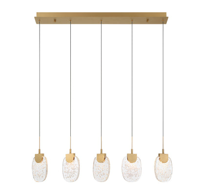 Castelo 5 Light Linear LED Chandelier