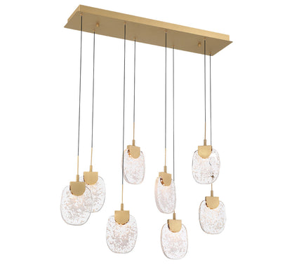 Castelo 8 Light Rectangular LED Chandelier