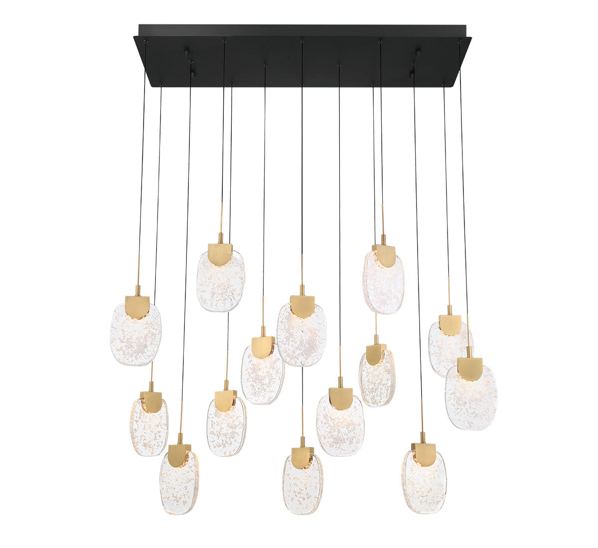 Castelo 14 Light Rectangular LED Chandelier