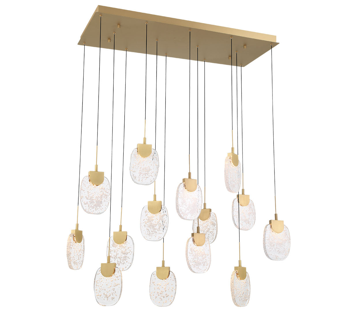 Castelo 14 Light Rectangular LED Chandelier