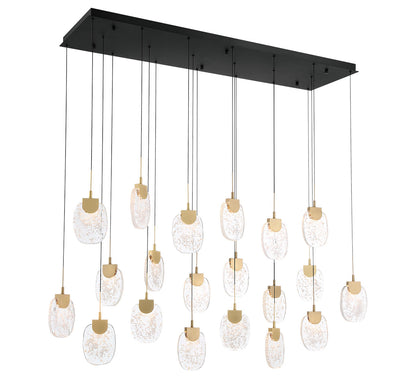 Castelo 20 Light Rectangular LED Pendant