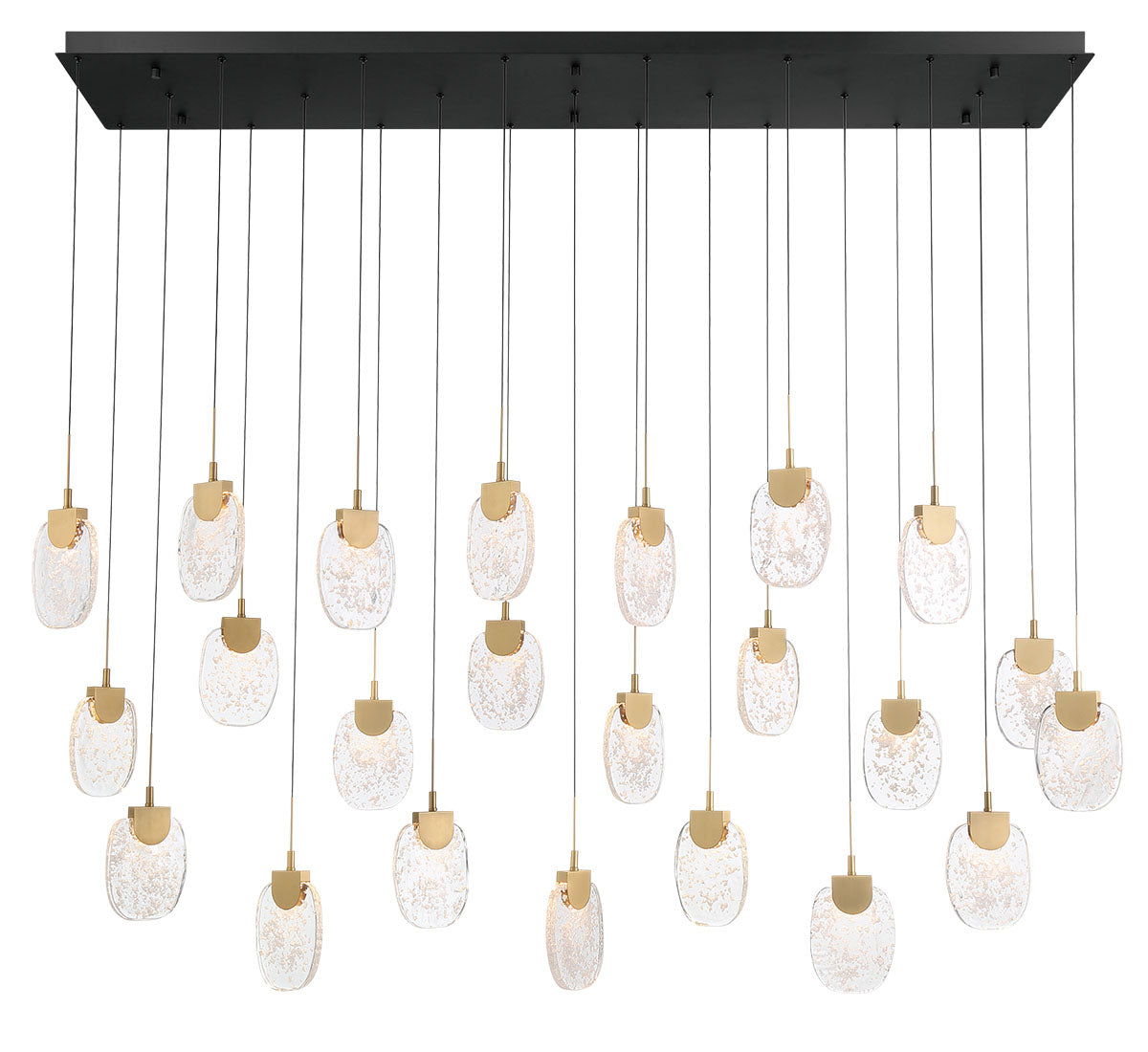 Castelo 23 Light Rectangular LED Chandelier