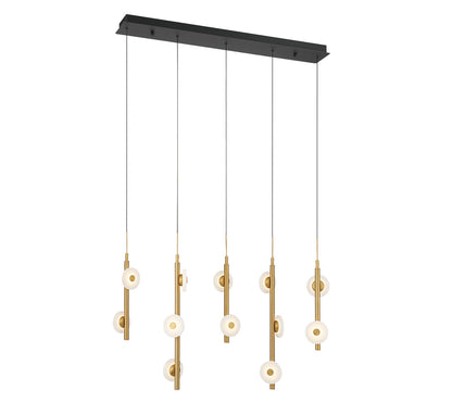 Etna 12 Light Linear LED Chandelier