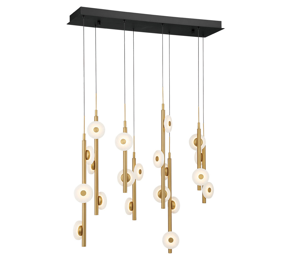 Etna 20 Light Rectangular LED Chandelier